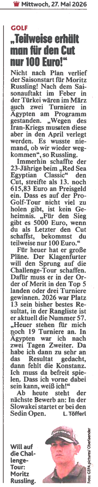 Kronen Zeitung Sport 27 05 2026